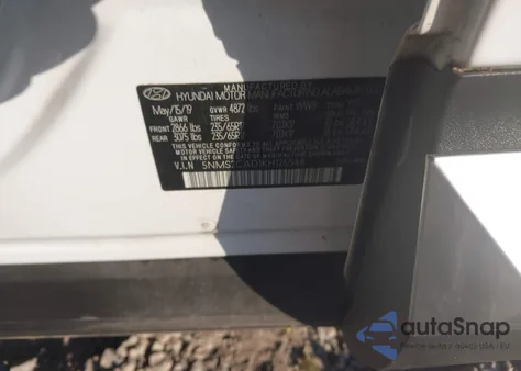 2019 Hyundai Santa Fe Se из США, поврежденный, VIN 5NMS2CAD1KH125548